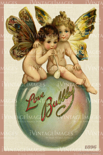 Victorian Valentine and Fairies 1896 - 02