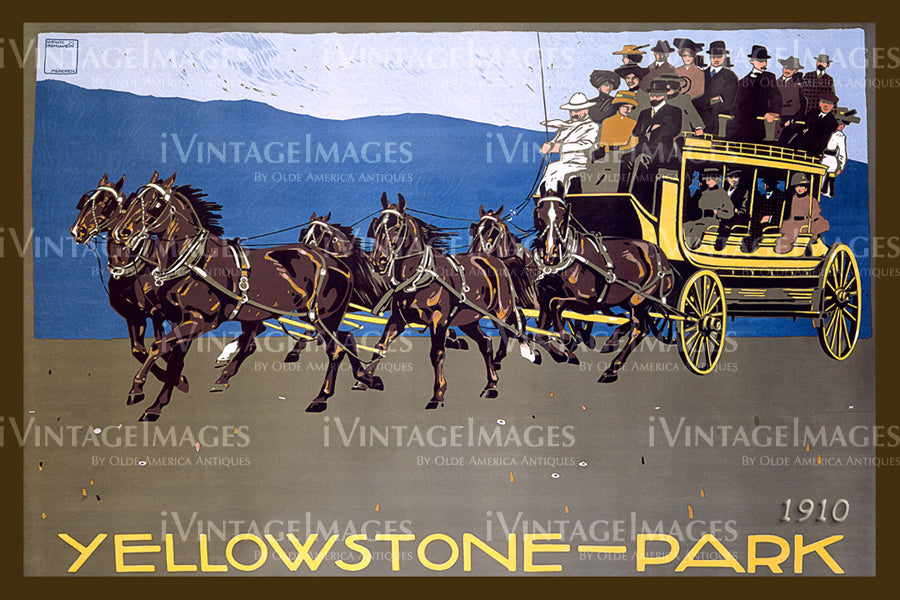 Yellowstone Poster 1910 - 5