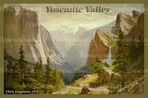 Yosemite Jorgensen Painting 1912 - 45