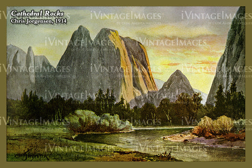 Yosemite Jorgensen Painting 1912 - 46