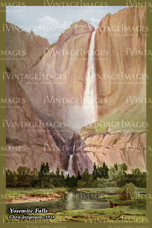 Yosemite Jorgensen Painting 1914 - 49
