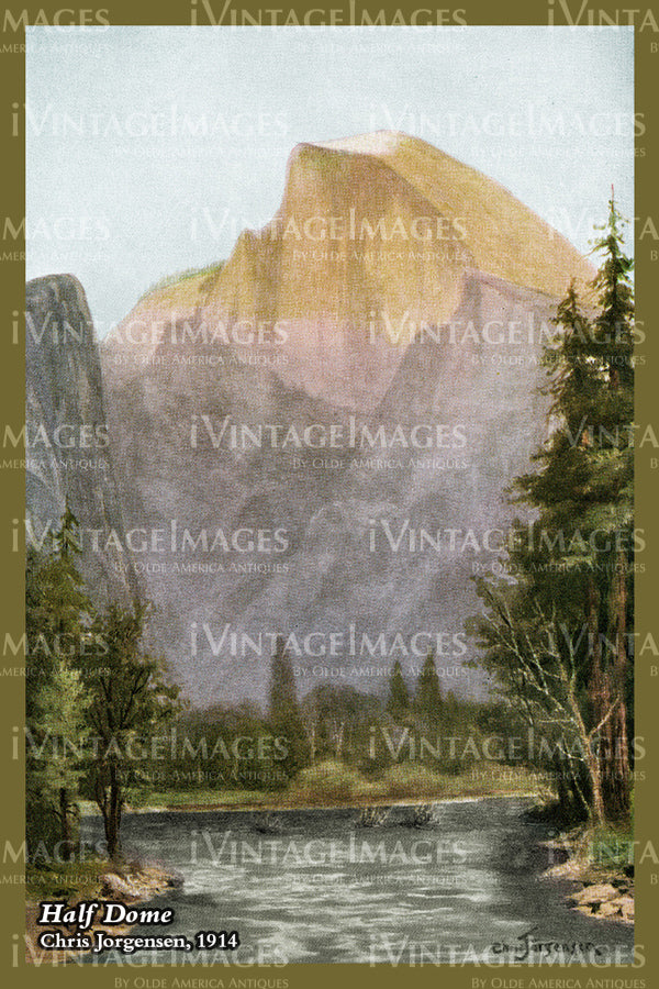 Yosemite Jorgensen Painting 1914 - 51