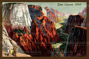 Zion Postcard 1930 - 12