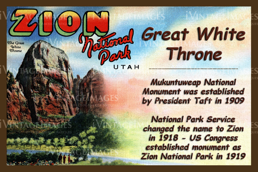 Zion Postcard 1930 - 13