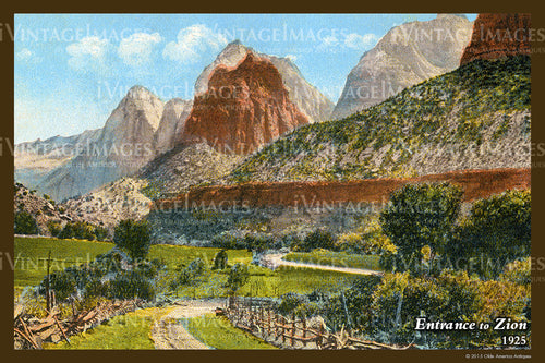 Zion Postcard 1925 - 29