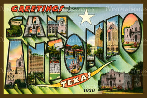 San Antonio Large Letter 2