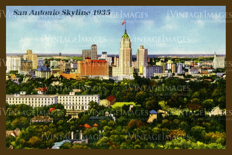 San Antonio Skyline 1935