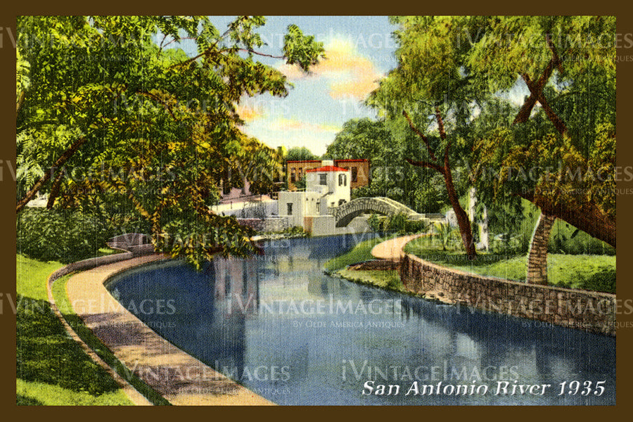 San Antonio River 1935 - 1