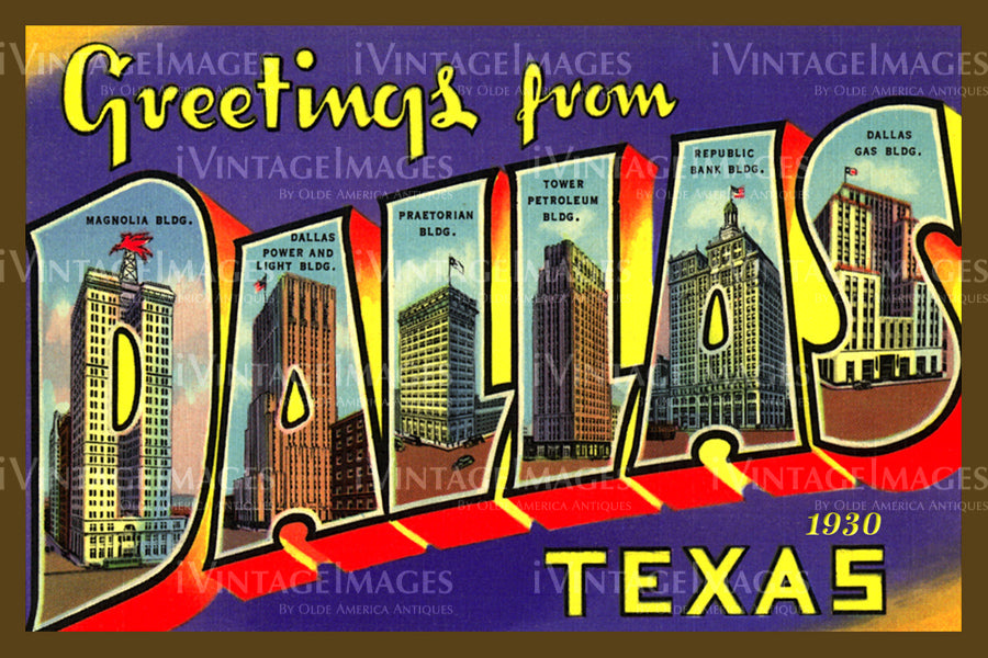 Dallas Large Letter 1935 - 1