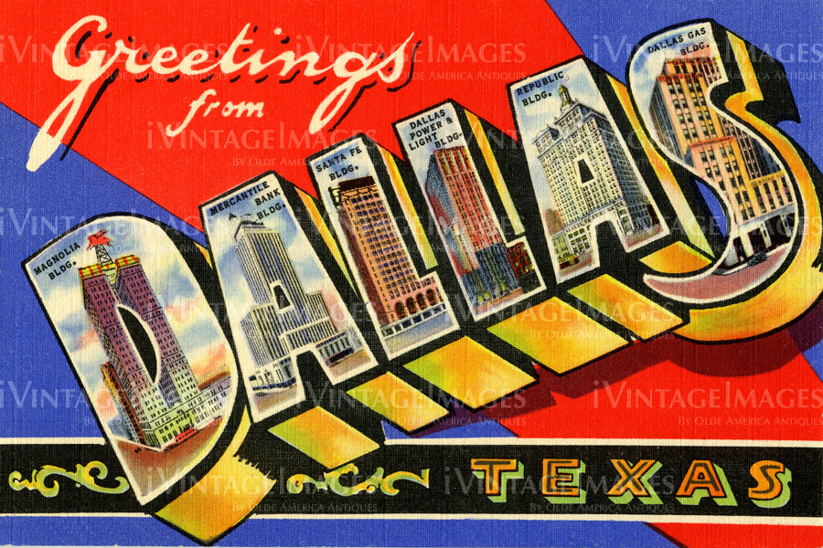 Dallas Large Letter 1935 - 3