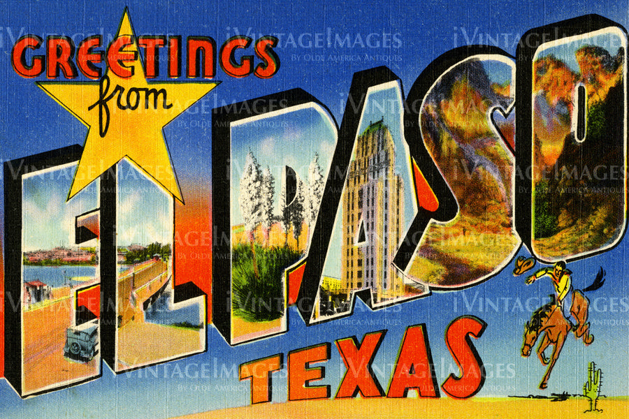 El Paso Large Letter 1930 - 2