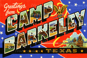 Camp Barkeley Large Letter 1940