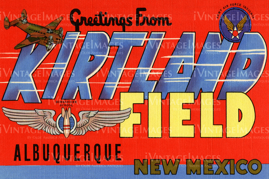 Kirtland Field NM Large Letter 1940