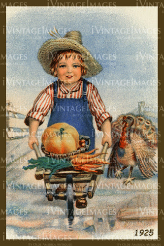 1925 Vegetable Garden Postcard - 020