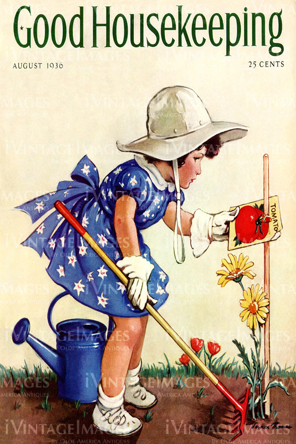 1936 Vegetable Garden Magazine Cover - 029