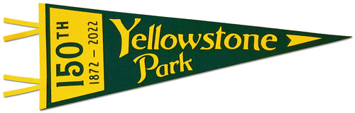 Limited Edition 150th Yellowstone National Park Pennant - 32x12